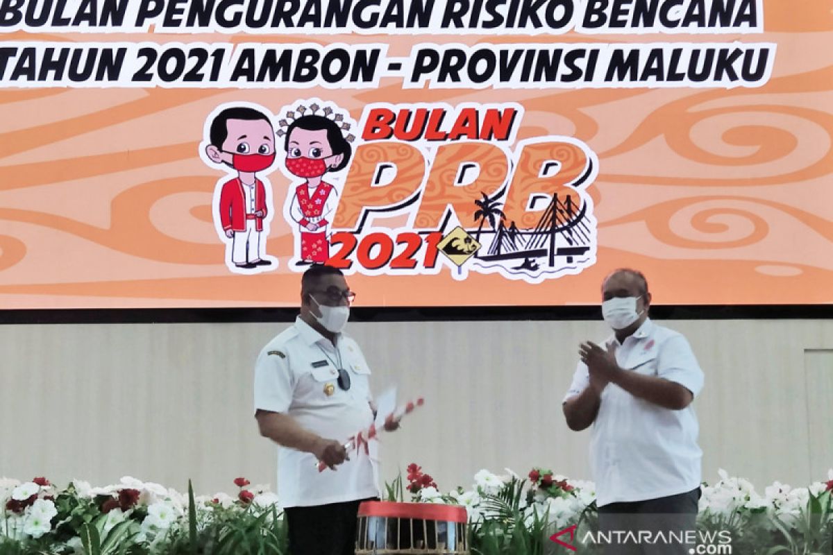 Gubernur Maluku luncurkan bulan pengurangan risiko bencana 2021, jadilah tuan rumah yang sukses