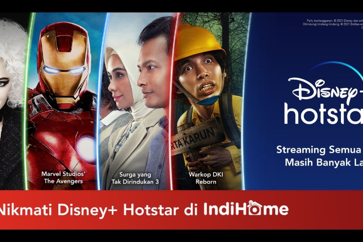 Kolaborasi Disney+ Hotstar dan IndiHome sajikan aneka konten hiburan