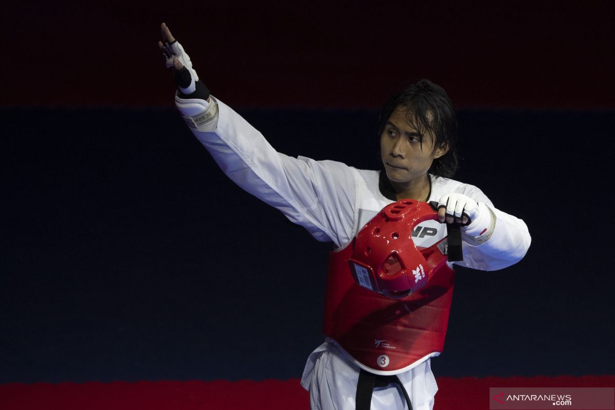 SEA Games 2021 - Taekwondo Indonesia kantongi emas pertama