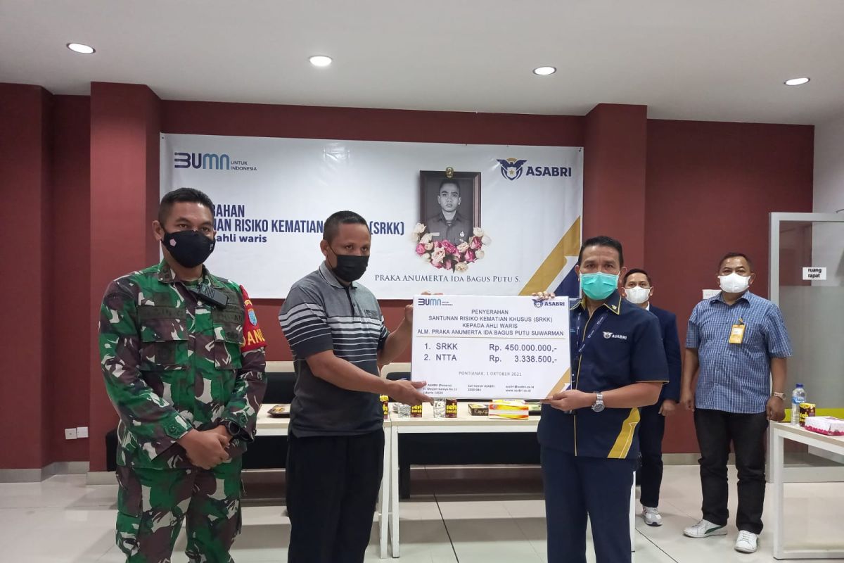 Dua anggota TNI gugur di Kiwirok Papua dapat santunan dari Asabri