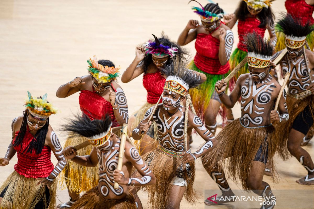 Mengenal tarian penyambutan Pangkur  Sagu dalam PON Papua