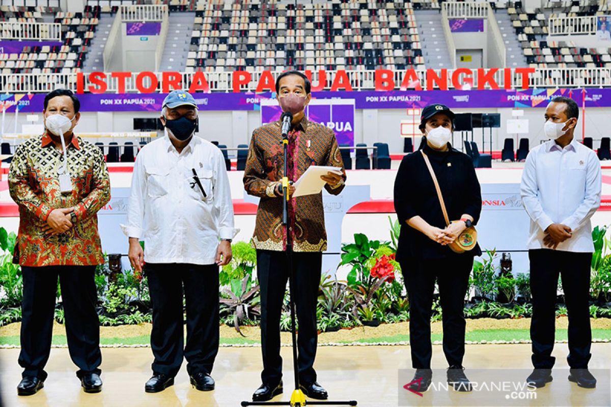 Presiden Jokowi resmikan "venue" PON Papua
