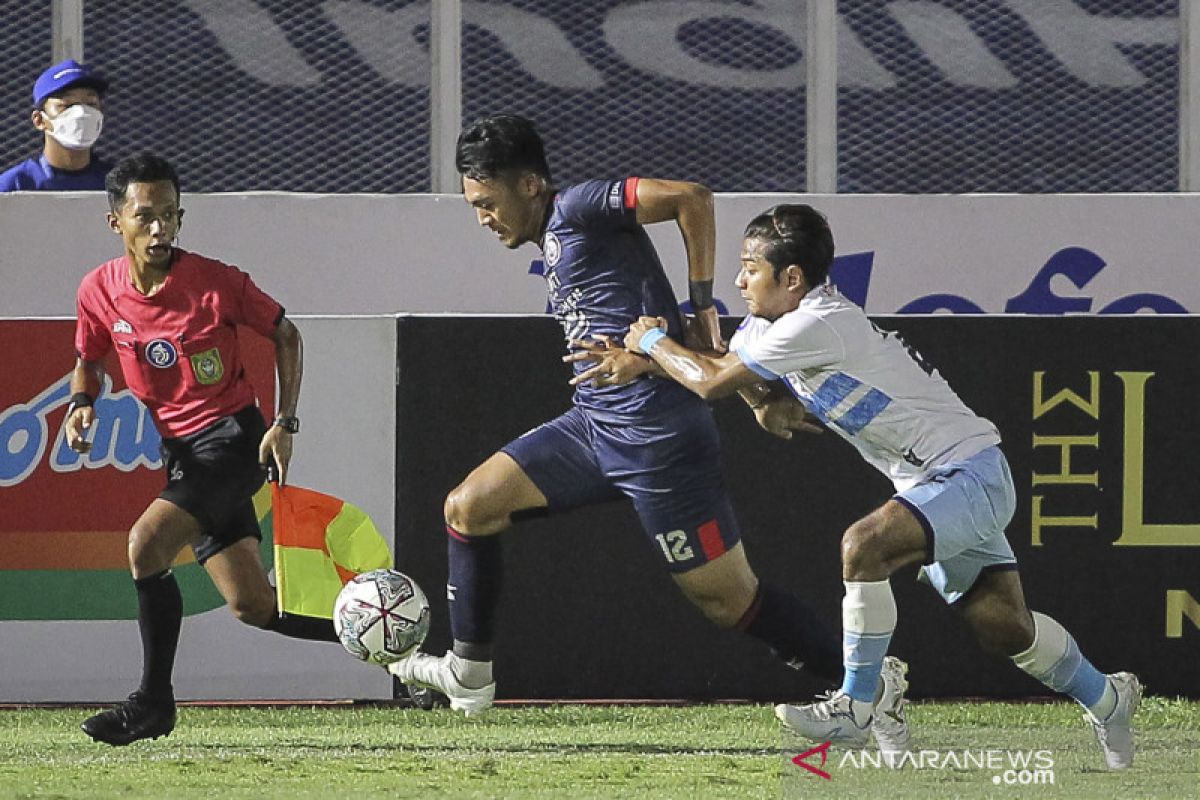 Gol tunggal Rizky Dwi bawa Arema FC kalahkan Bhayangkara FC 1-0