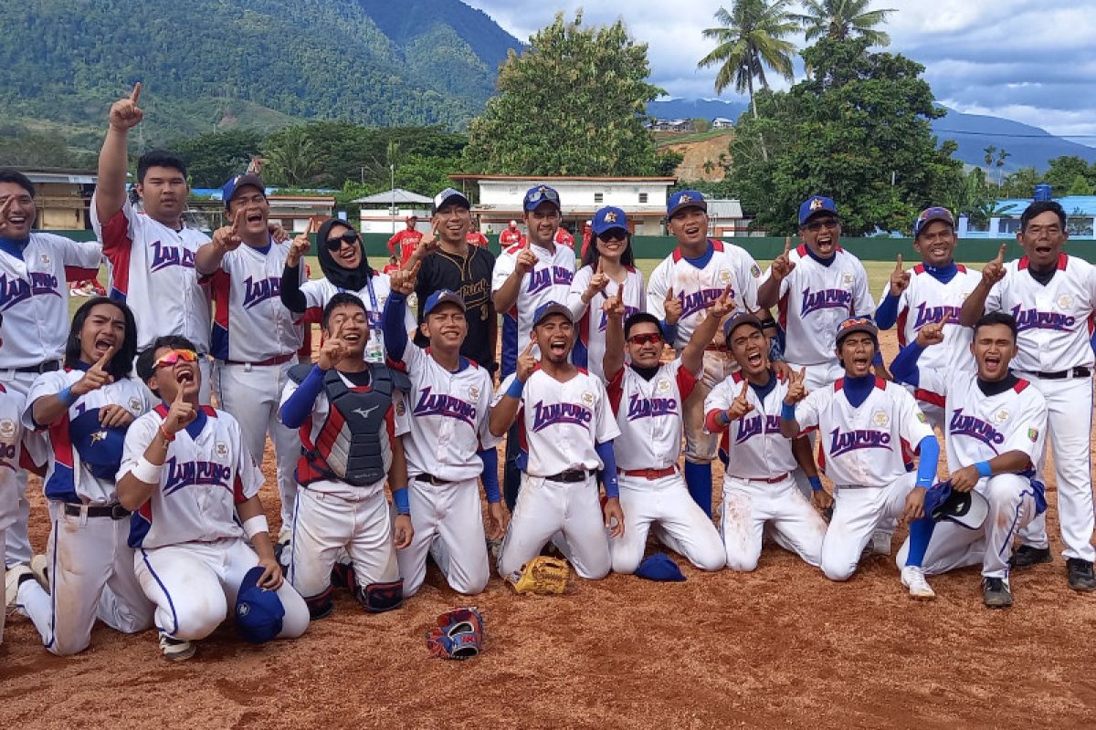 Lampung raih emas pertama dari cabang olahraga sofbol