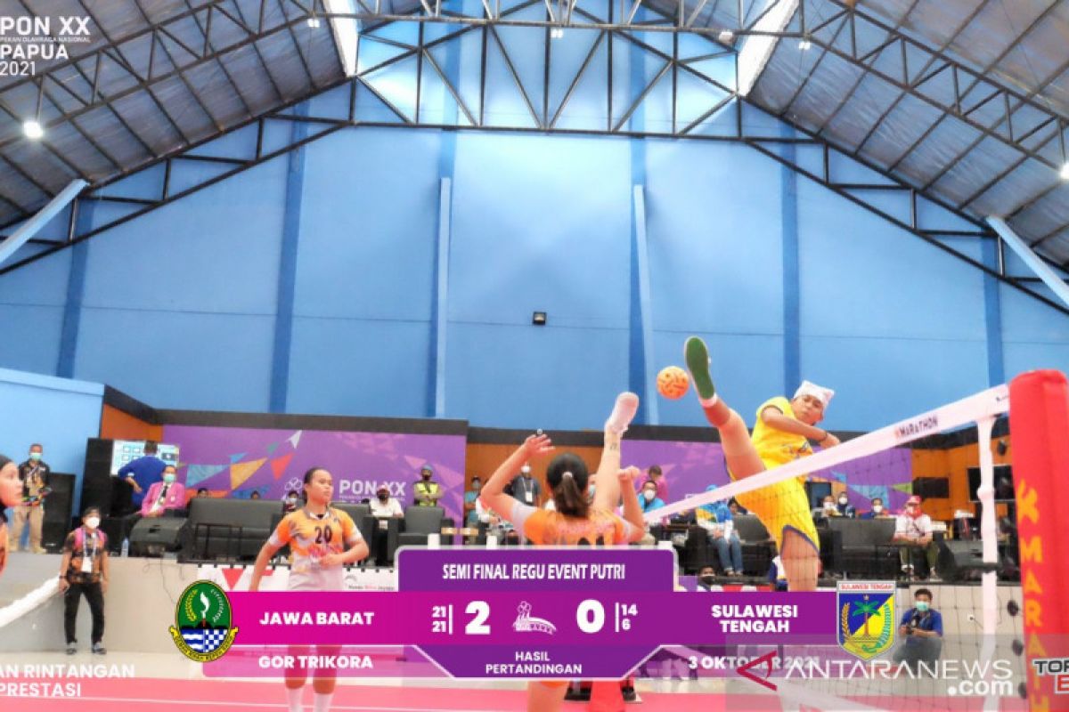 Jabar dan Jateng berebut emas takraw regu event putri