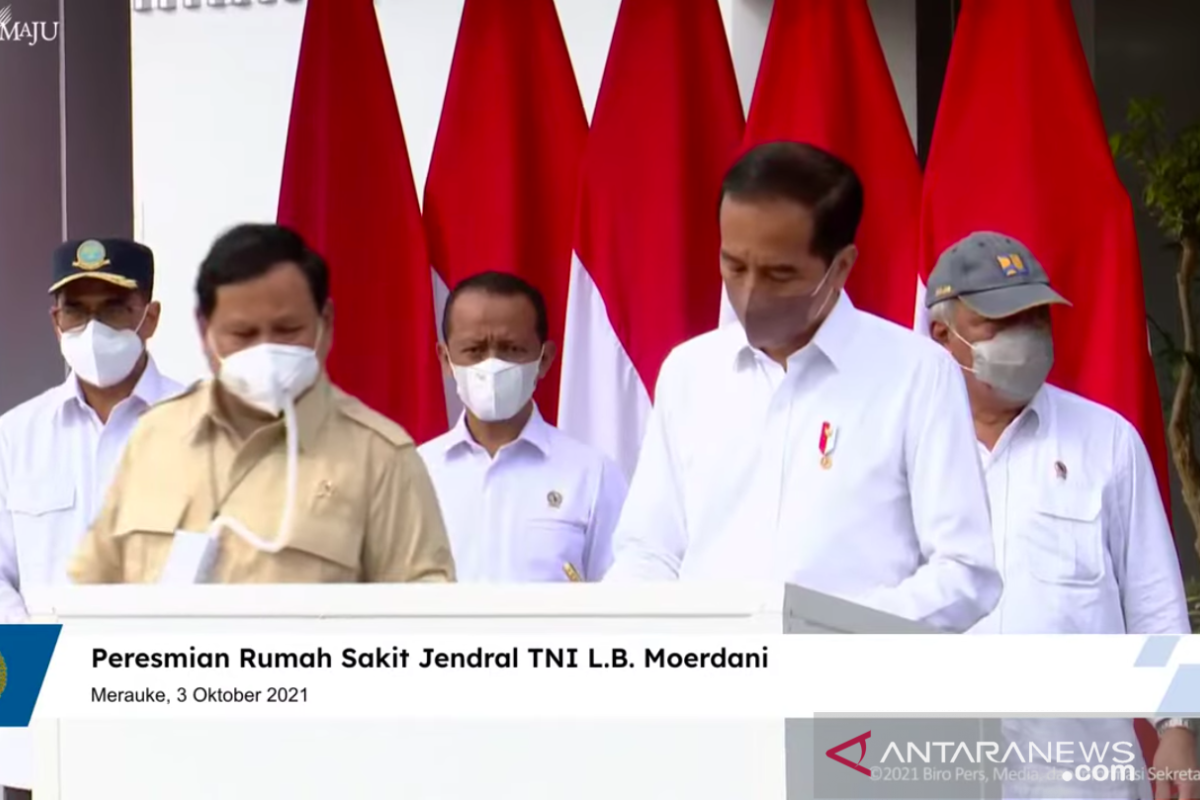 Presiden Jokowi meresmikan RS Jenderal LB Moerdani di Merauke