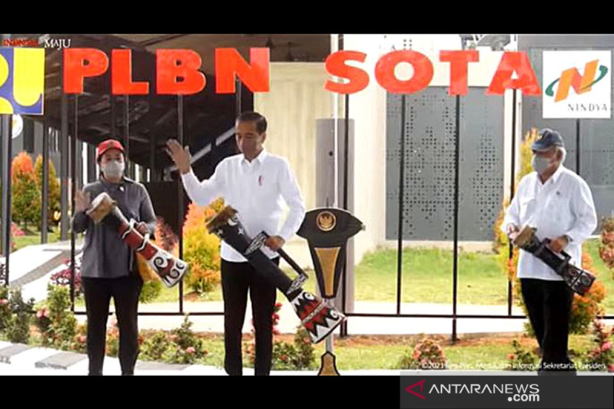 Presiden Jokowi resmikan PLBN Sota di Merauke