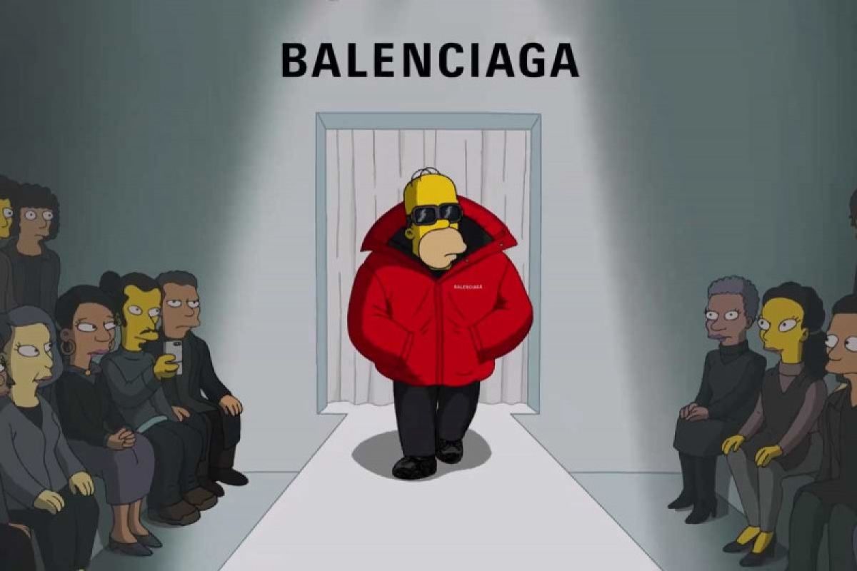 The Simpsons menjadi model untuk Balenciaga