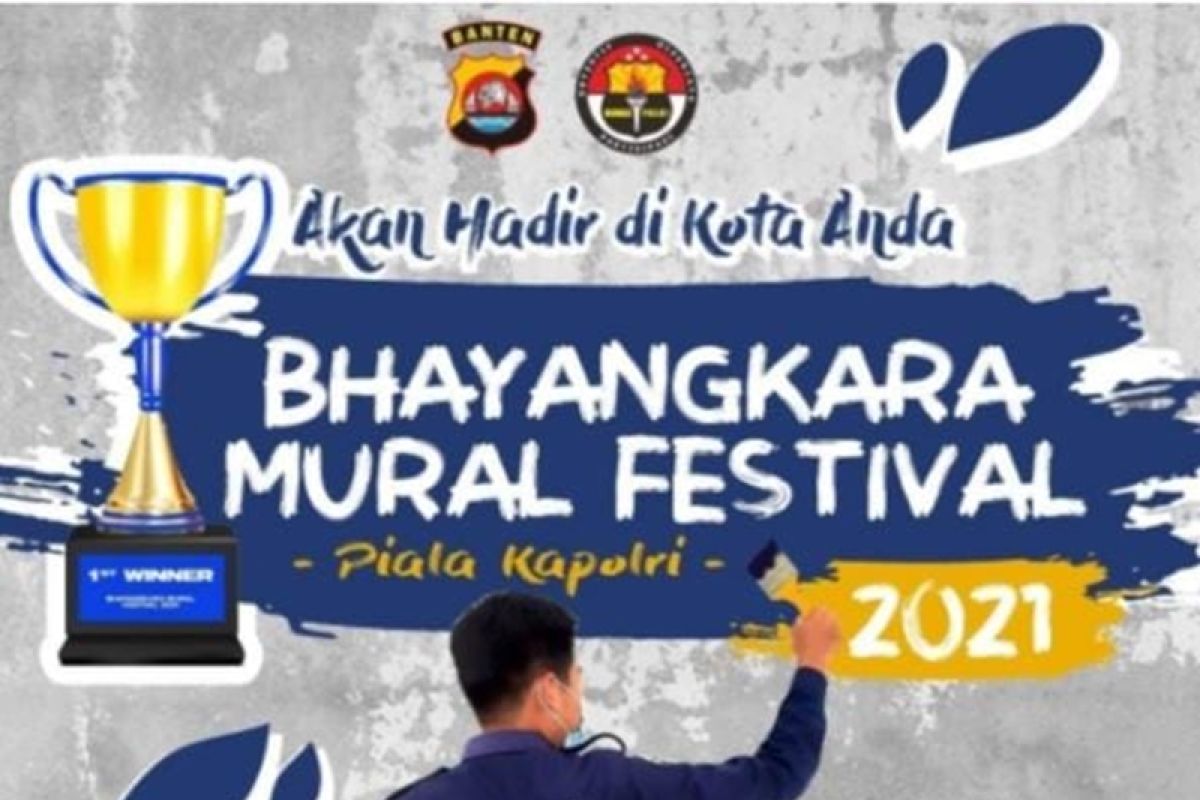 Divisi Humas Mabes Polri menyelenggarakan Bhayangkara Mural Festival 2021