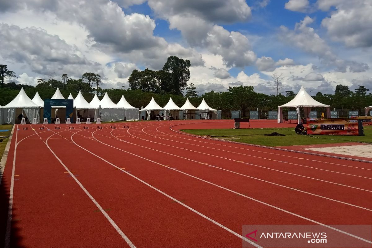 Preparations for PON XX athletics arena reach 95-percent completion