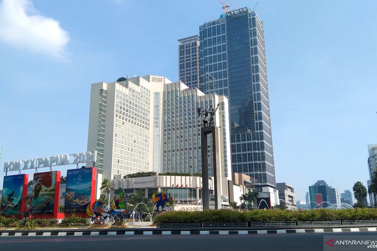 Cerah, cuaca Jakarta