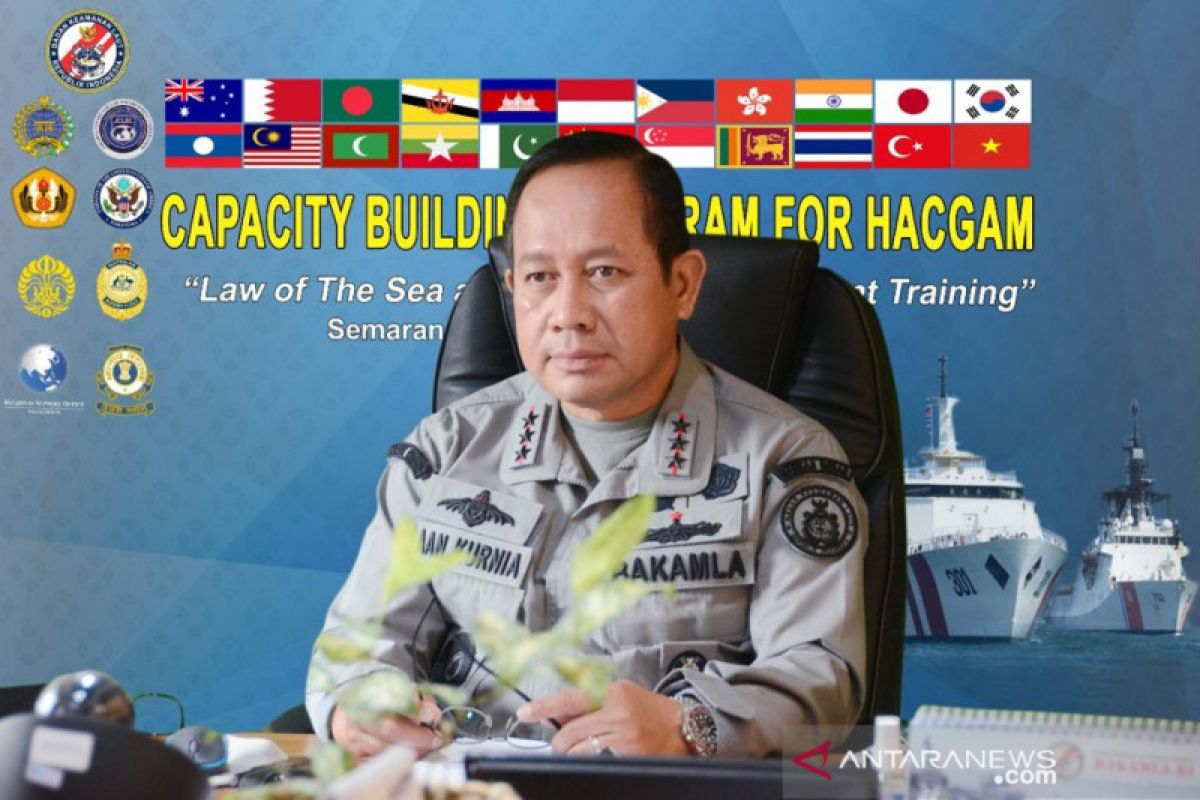 Bakamla RI latihan bersama 19 negara untuk pengekan hukum laut