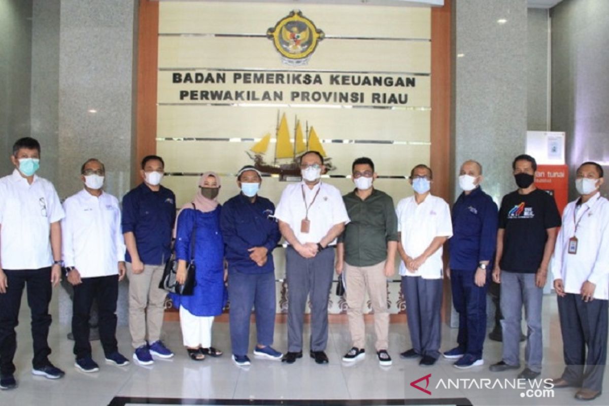 Dikunjungi asosiasi perusahaan pers, BPK Riau : Pergubri bisa jadi kriteria audit anggaran publikasi