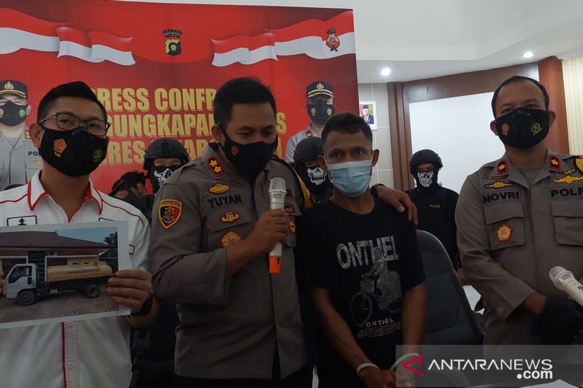 Polres Muarojambi tangkap pelaku ilegal drilling bermodus mobil air