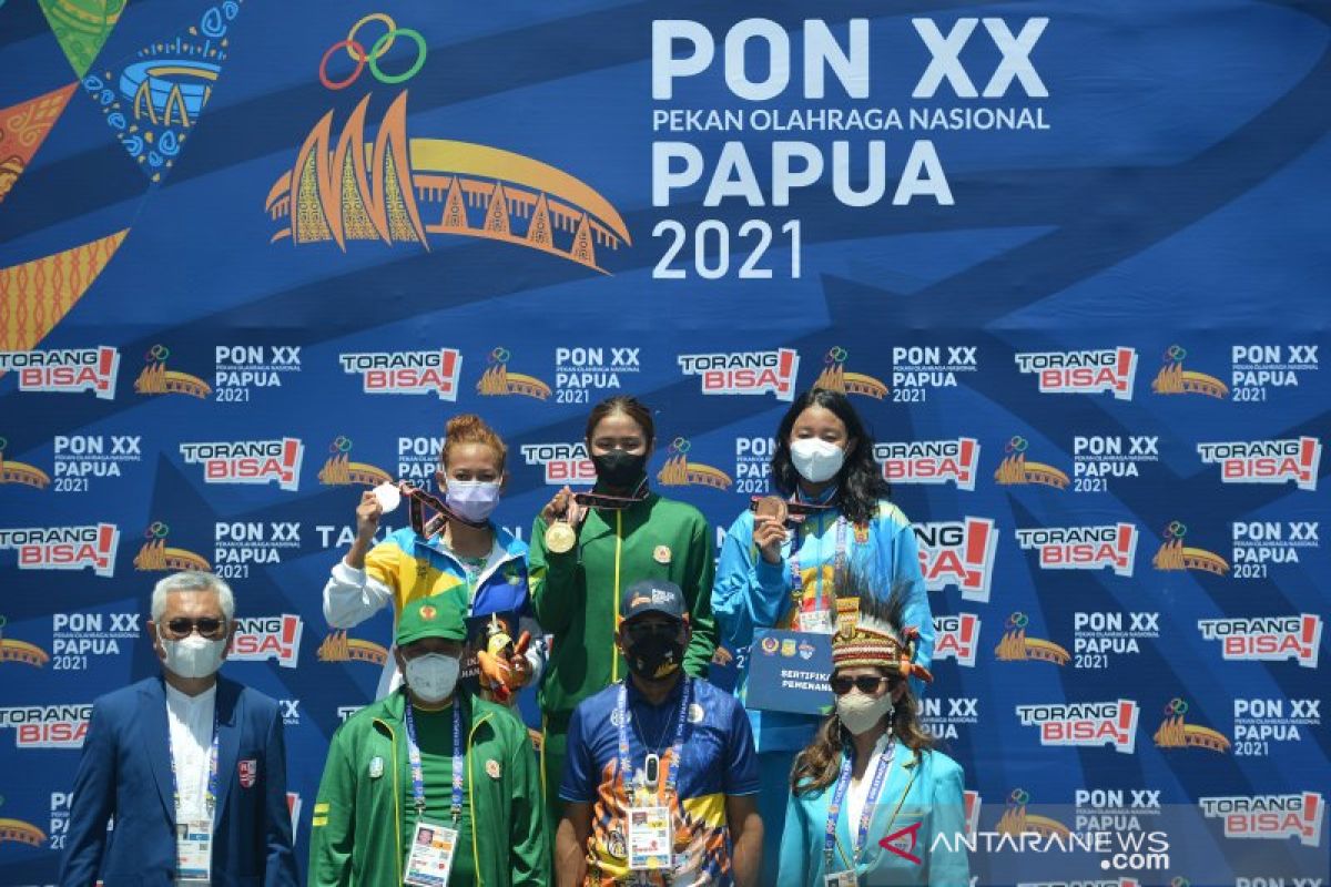 PON Papua-Atlet Jakarta-Jatim berbagi emas cabang renang terbuka PON Papua