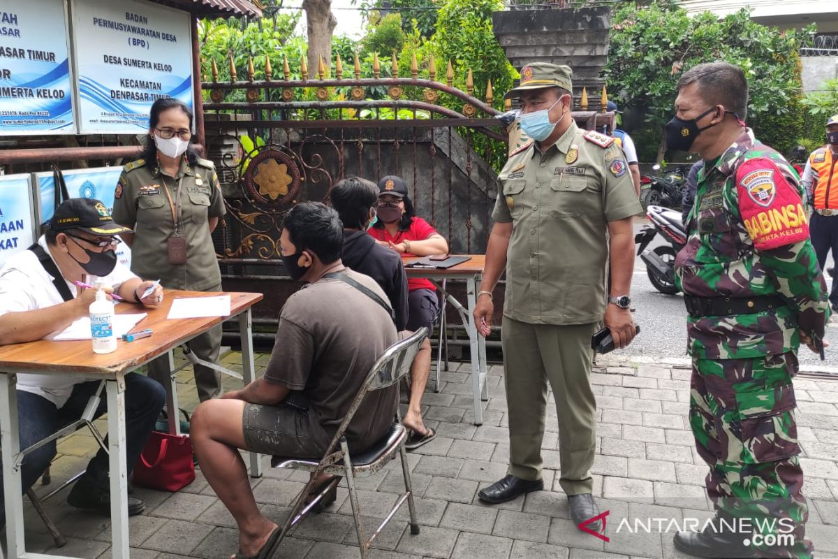 Tim Yustisi Denpasar menjaring 11 orang pelanggar prokes