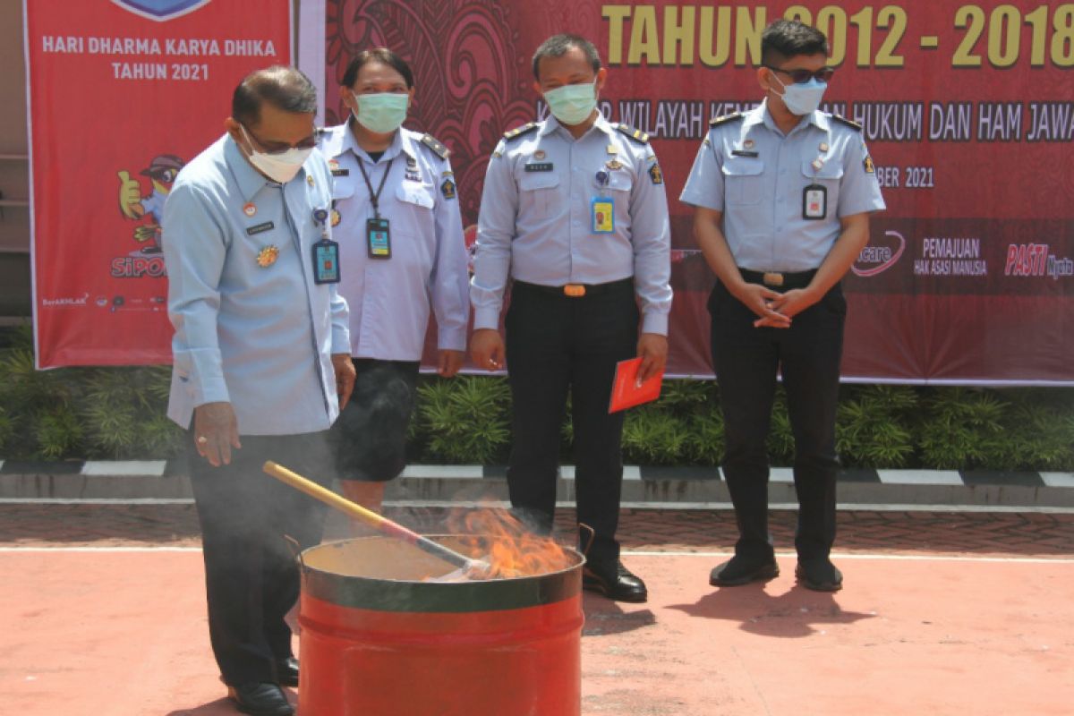 Kemenkumham Jateng musnahkan ratusan arsip fasilitatif