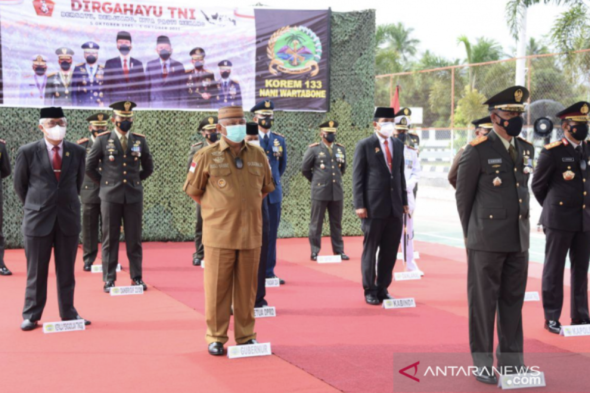 Gubernur Gorontalo minta TNI jaga kekompakan dan bangun sinergi