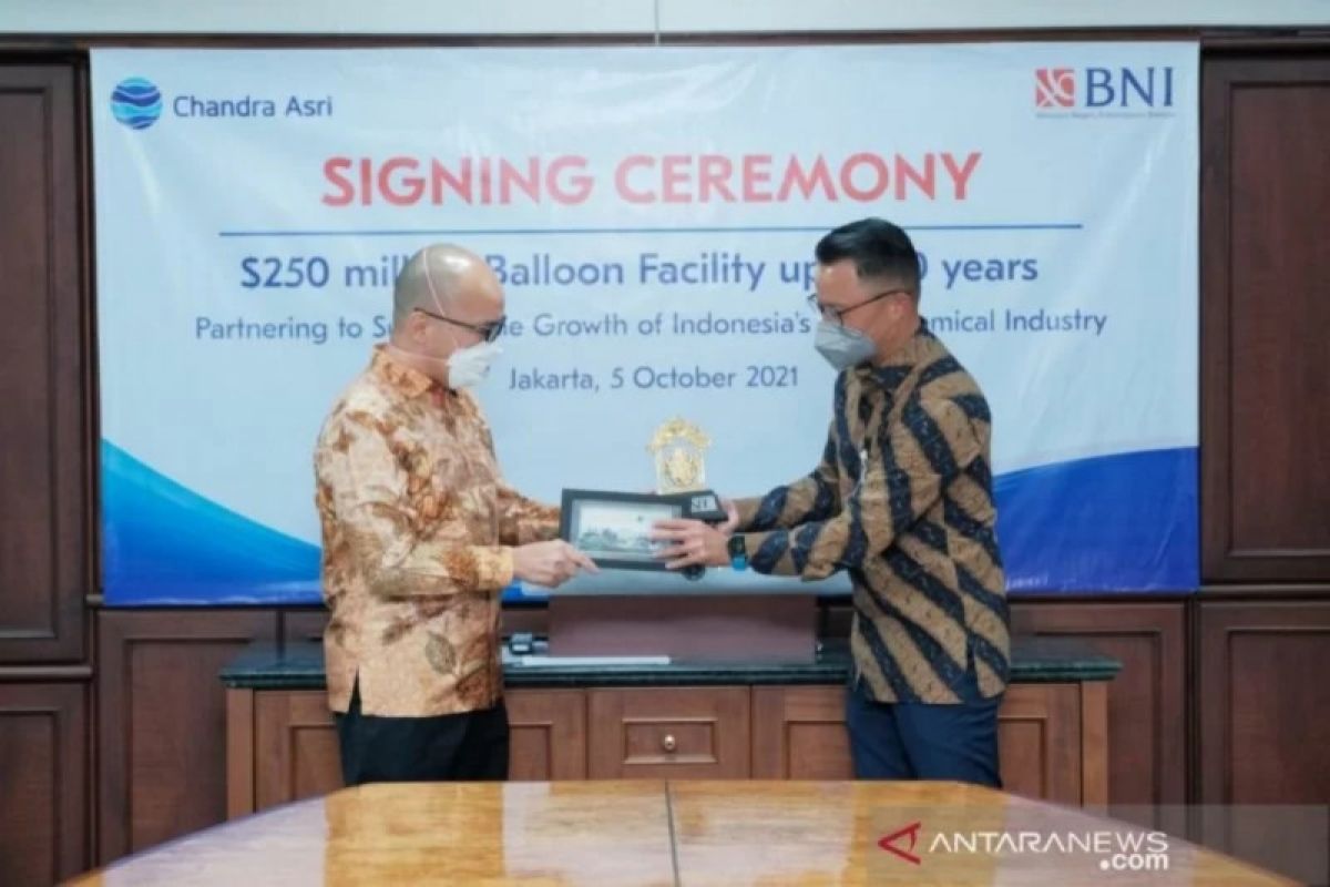 BNI beri ballon payment senilai 250 juta dolar AS untuk Chandra Asri