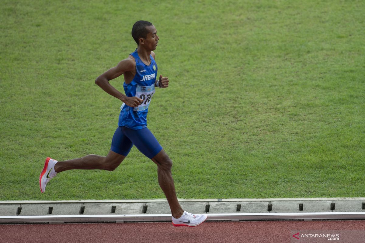Agus Prayogo rajai marathon putra PON XX Papua dengan sabet medali emas