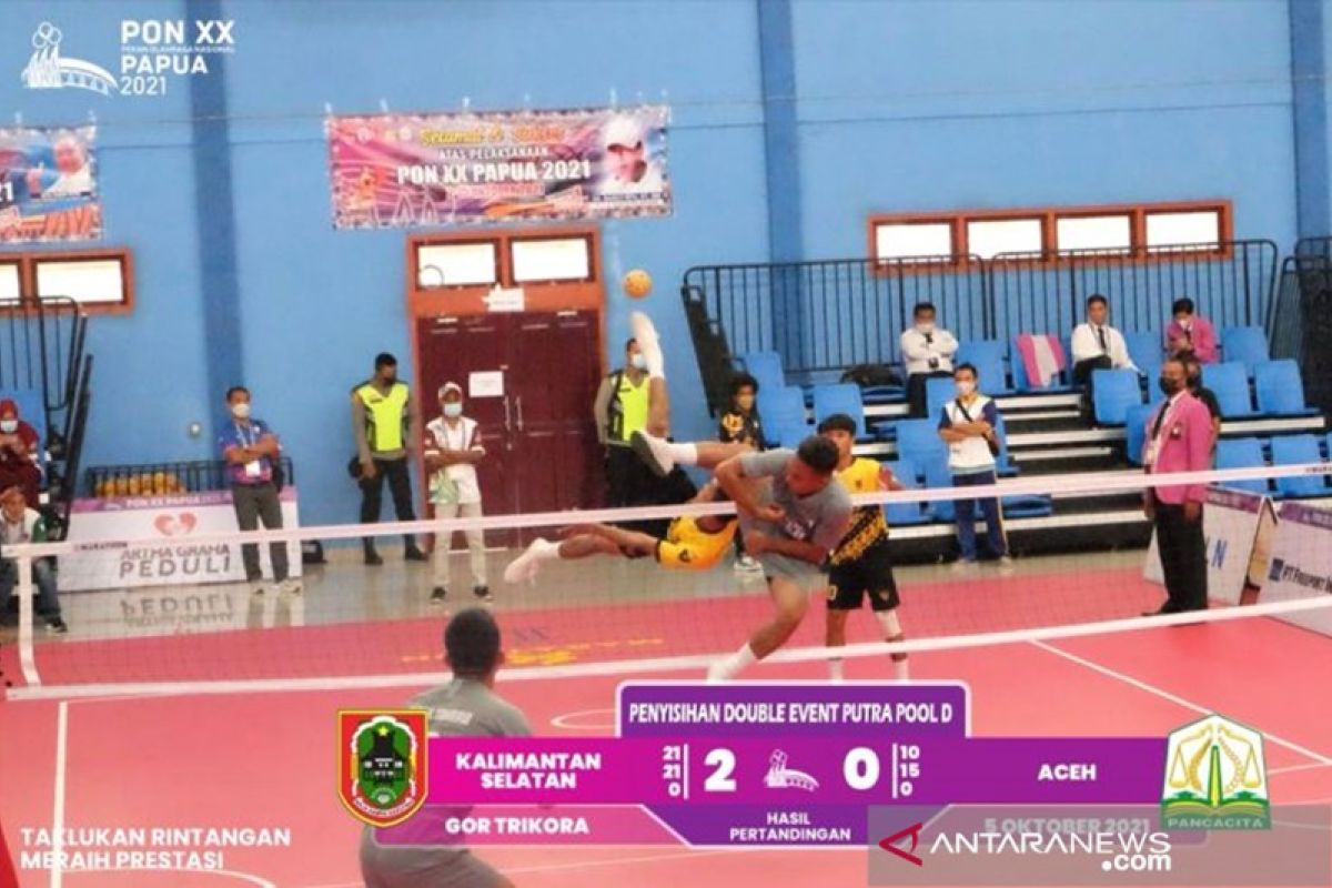South Kalimantan's takraw beat Aceh and South Sumatra in PON's preliminary