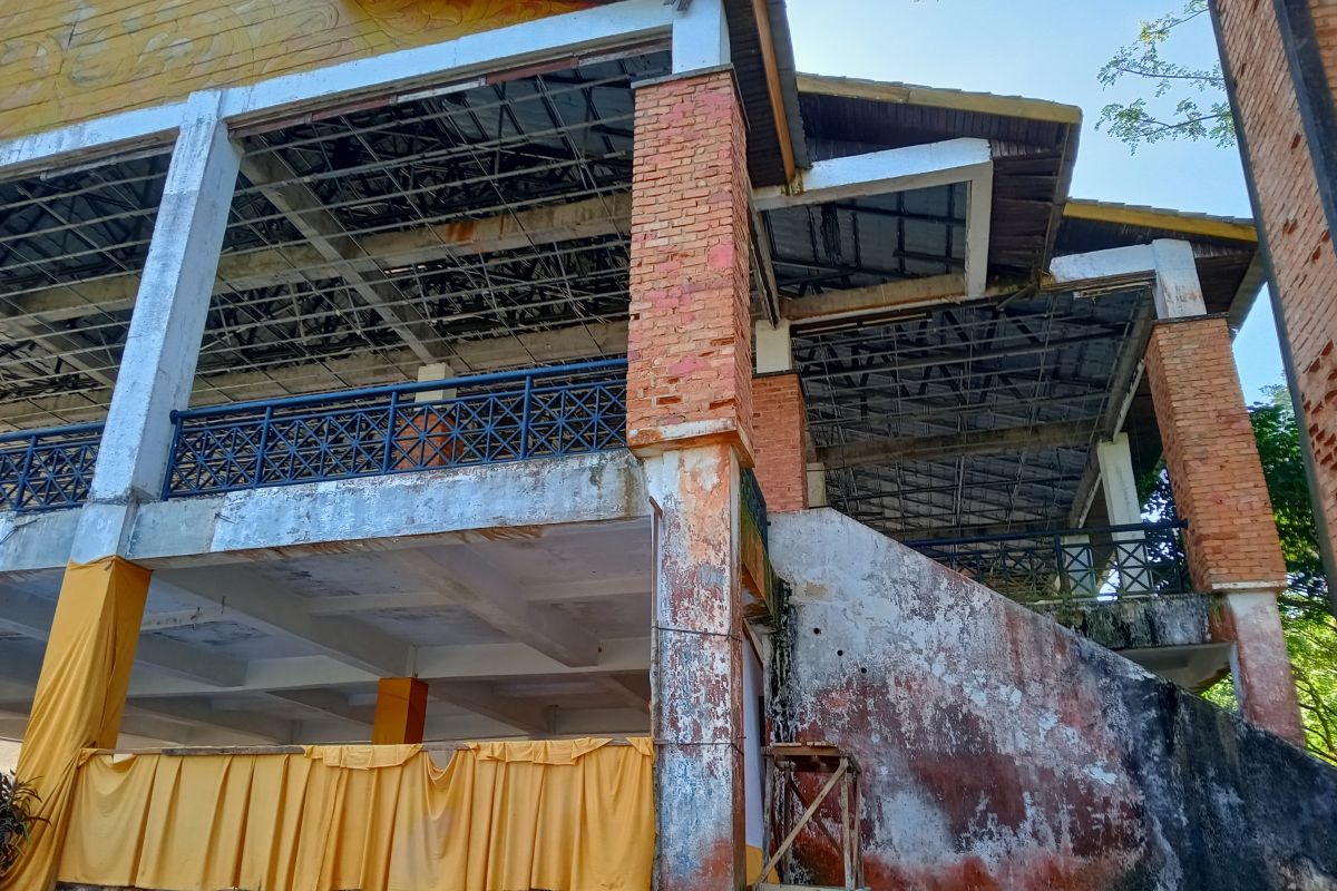 Miris, bangunan di Tahura SSH di Siak tak terawat