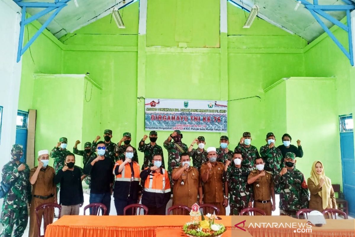 SMGP bersama Kecamatan Puncak Sorik Marapi  rayakan HUT TNI ke-75