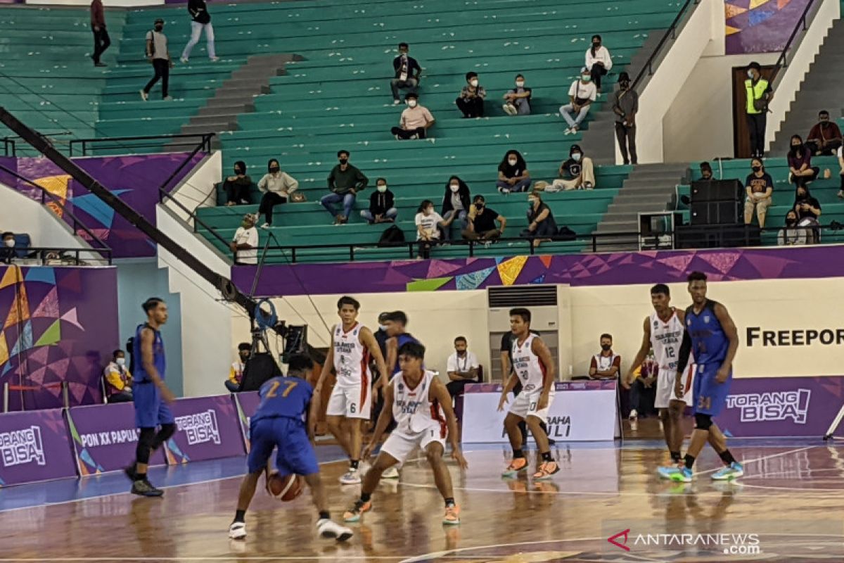 Tim basket putra Papua akhiri kiprah  PON XX dengan kalahkan Sulut