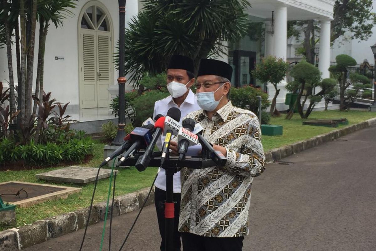 Ketua PB NU Said Aqil laporkan rencana Muktamar ke Presiden Jokowi
