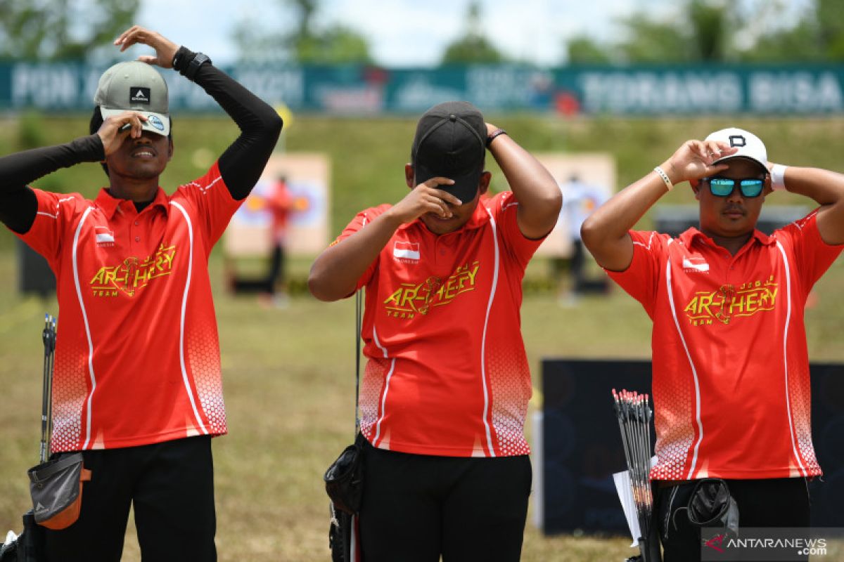 PON Papua - DIY rebut emas panahan compound beregu putra