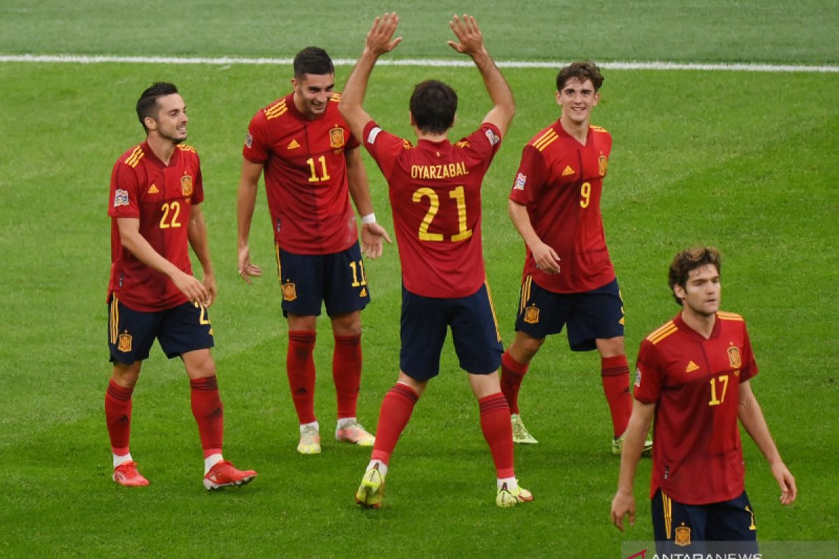 UEFA Nations League, Spanyol melaju ke final setelah kalahkan Italia 2-1