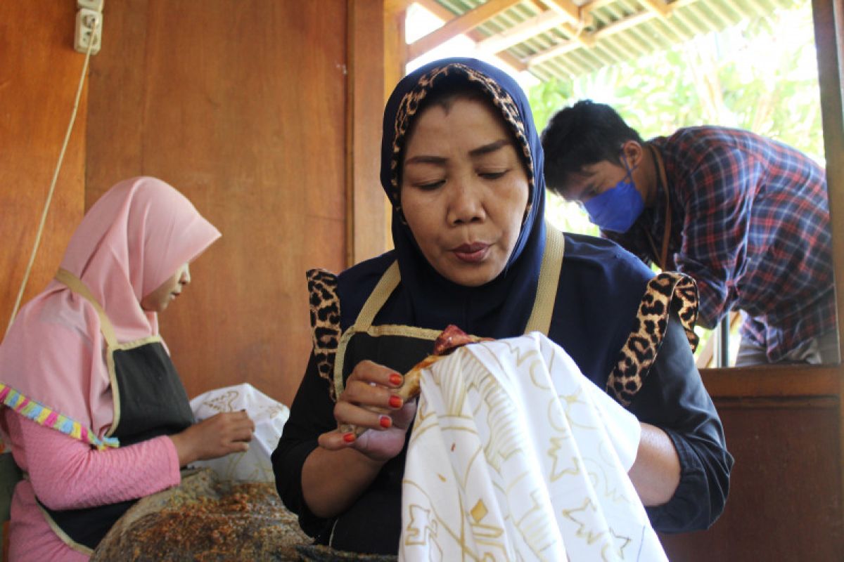Pengrajin batik Lampung terus berinovasi dalam ragam dan motif