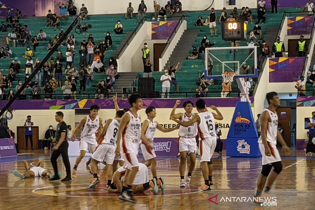 PON Papua - Tim basket putra Sulawesi Utara capai final pertamanya sepanjang sejarah