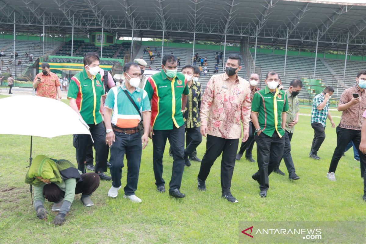 Demi kebangkitan PSMS, Bobby Nasution menaruh perhatian benahi Stadion Teladan