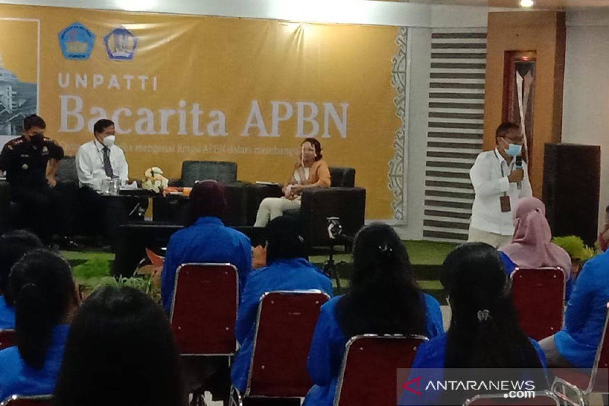 1.500 mahasiswa Unpatti ikuti sosialisasi tentang APBN, begini penjelasannya