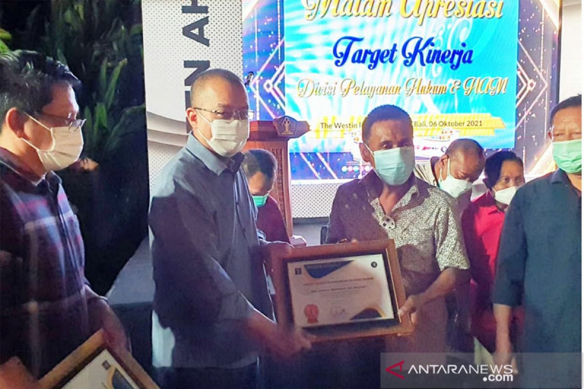 Kemenkumham Sulsel peringkat I kinerja AHU triwulan III 2021