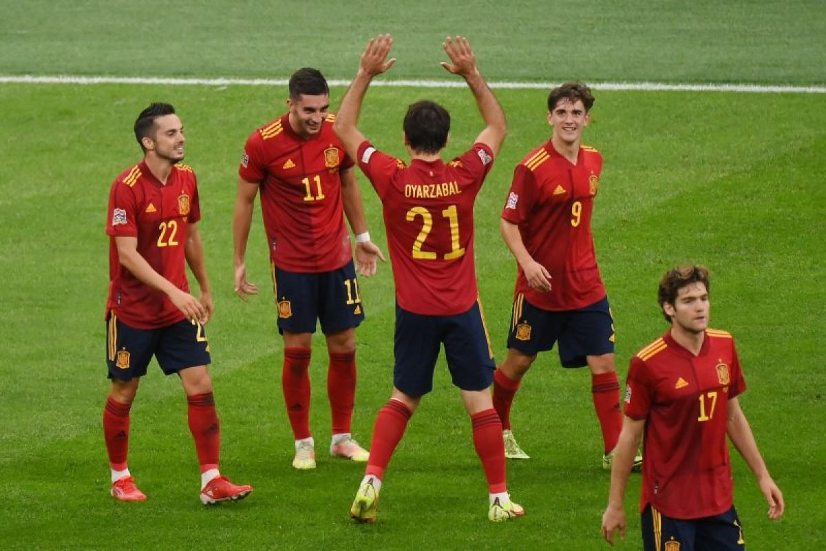 Kalahkan Italia 2-1, Spanyol melaju final UEFA Nations League