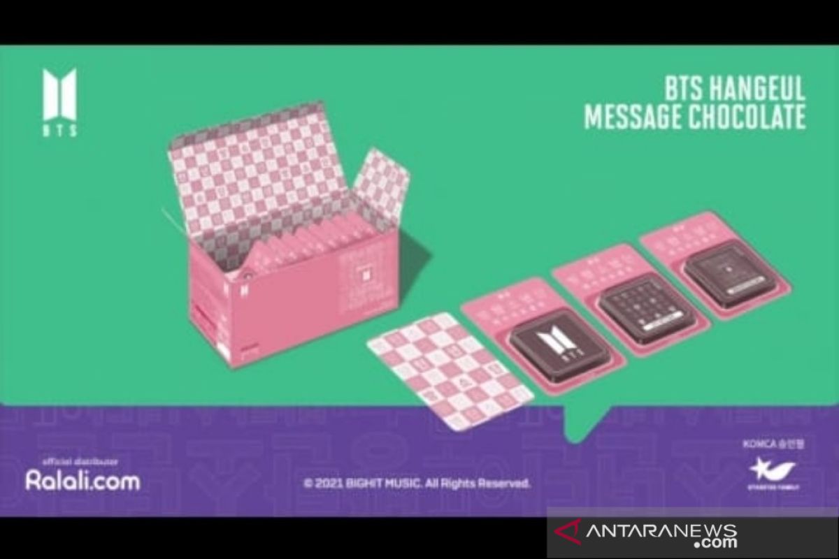 BTS Hangeul Message Chocolate bisa dipesan mulai 11 Oktober