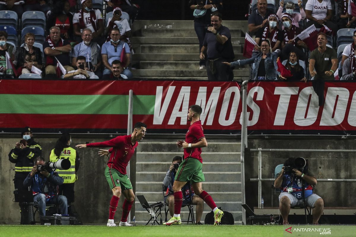 Ronaldo bikin gol, Portugal menang 3-0 atas Qatar di laga persahabatan