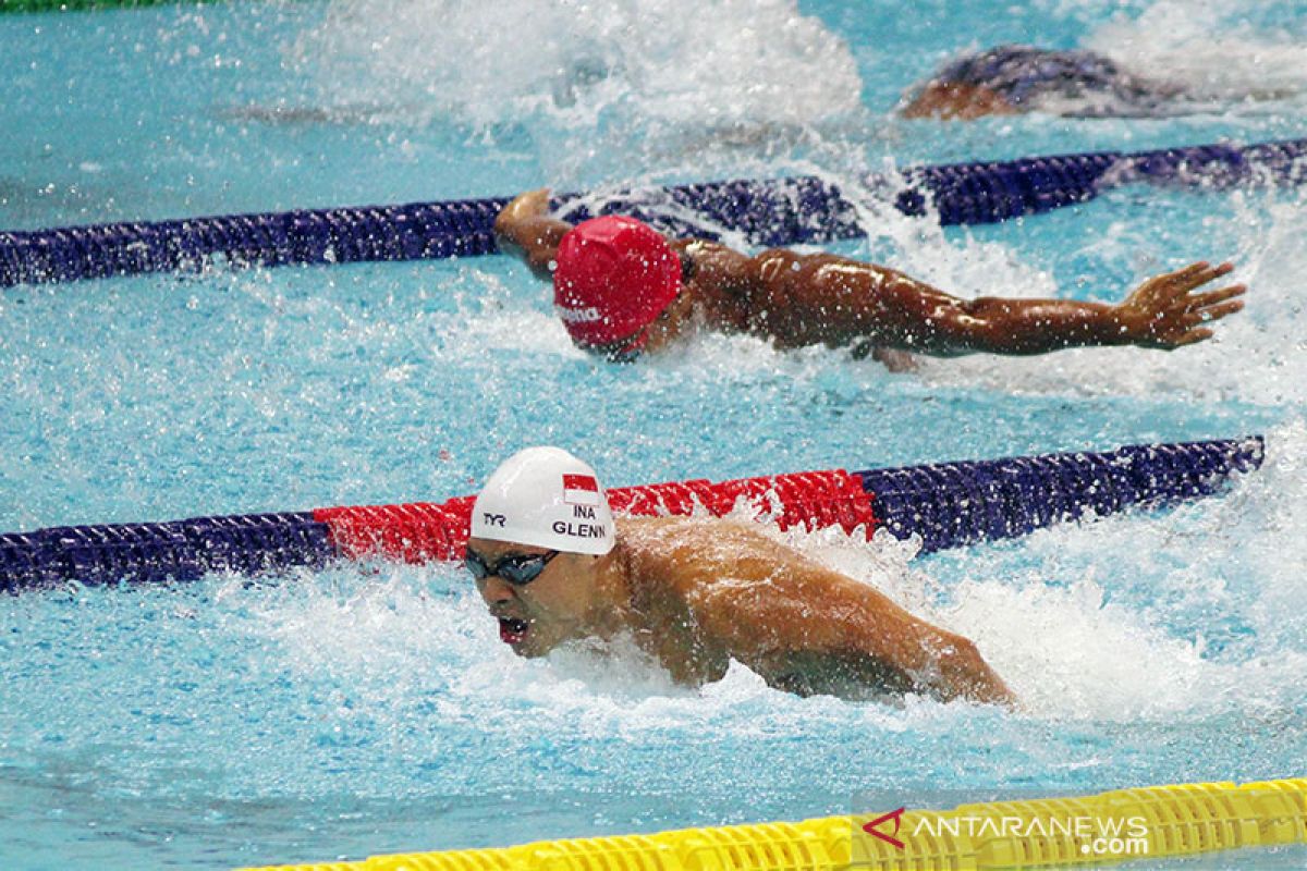 Menangi 50 meter gaya kupu-kupu, Glenn Victor raih emas ketiga