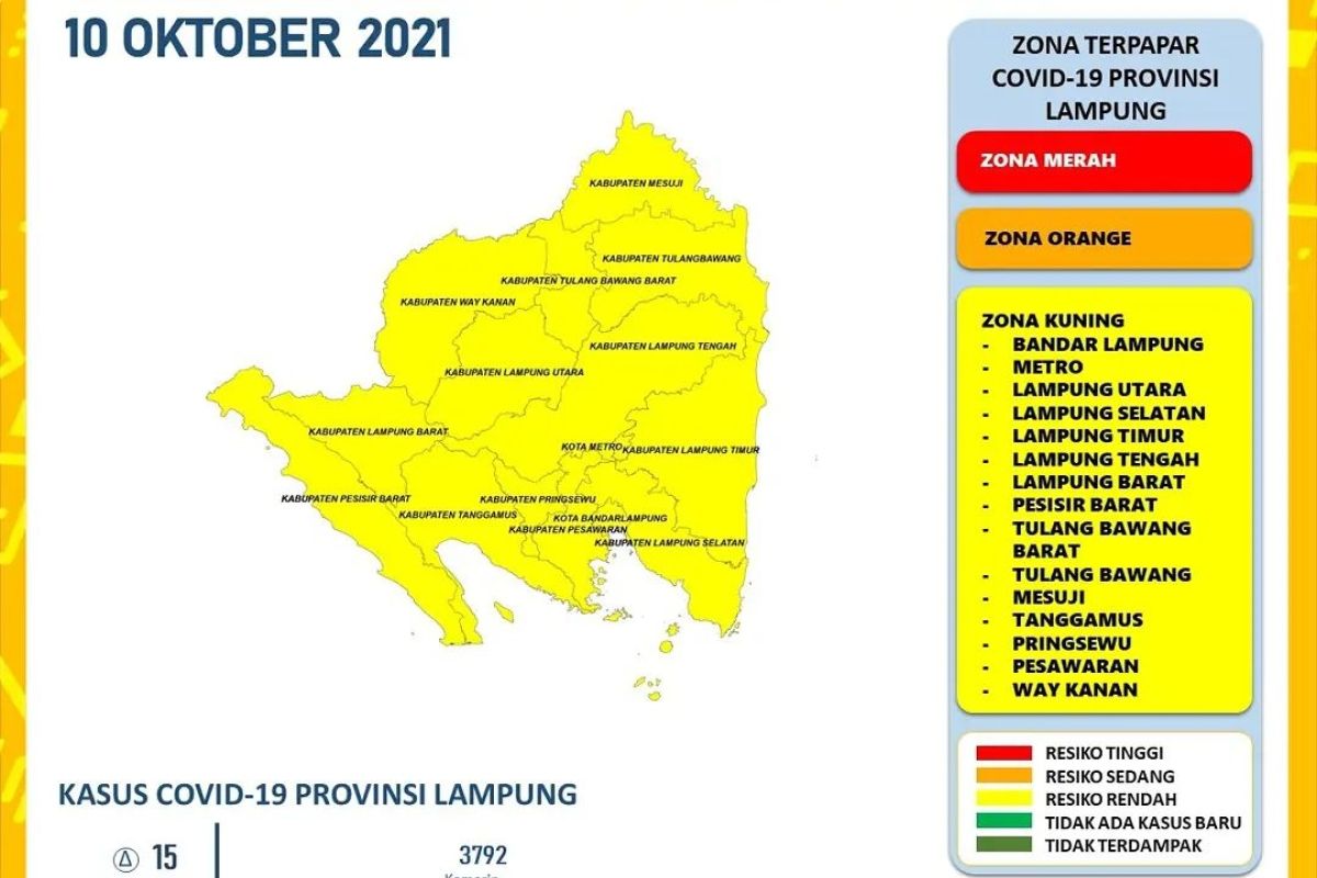 Dinkes: Positif COVID-19 di Lampung bertambah 15 kasus, meninggal dua orang