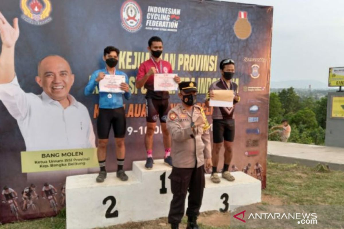 ISSI Bangka Selatan juara Kejurda MTB XC Olimpic di Pangkalpinang