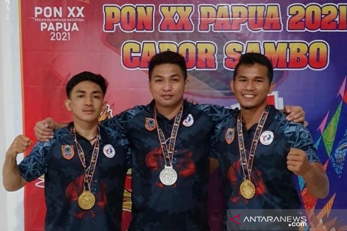 Atlet sambo Kalsel dulang dua emas dan satu perunggu di PON XX Papua