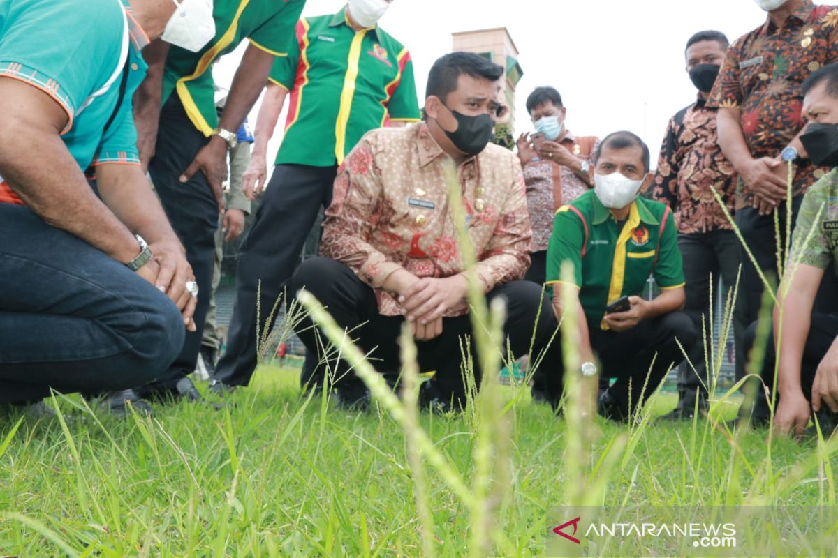 Pemerintah kota  Medan mulai rawat Stadion Teladan