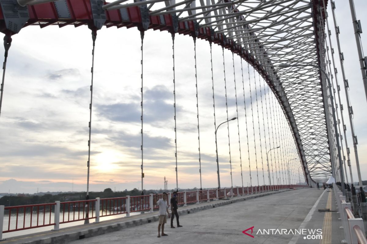 Mantap, akses masuk Jembatan Musi VI Palembang diperlebar 700 meter
