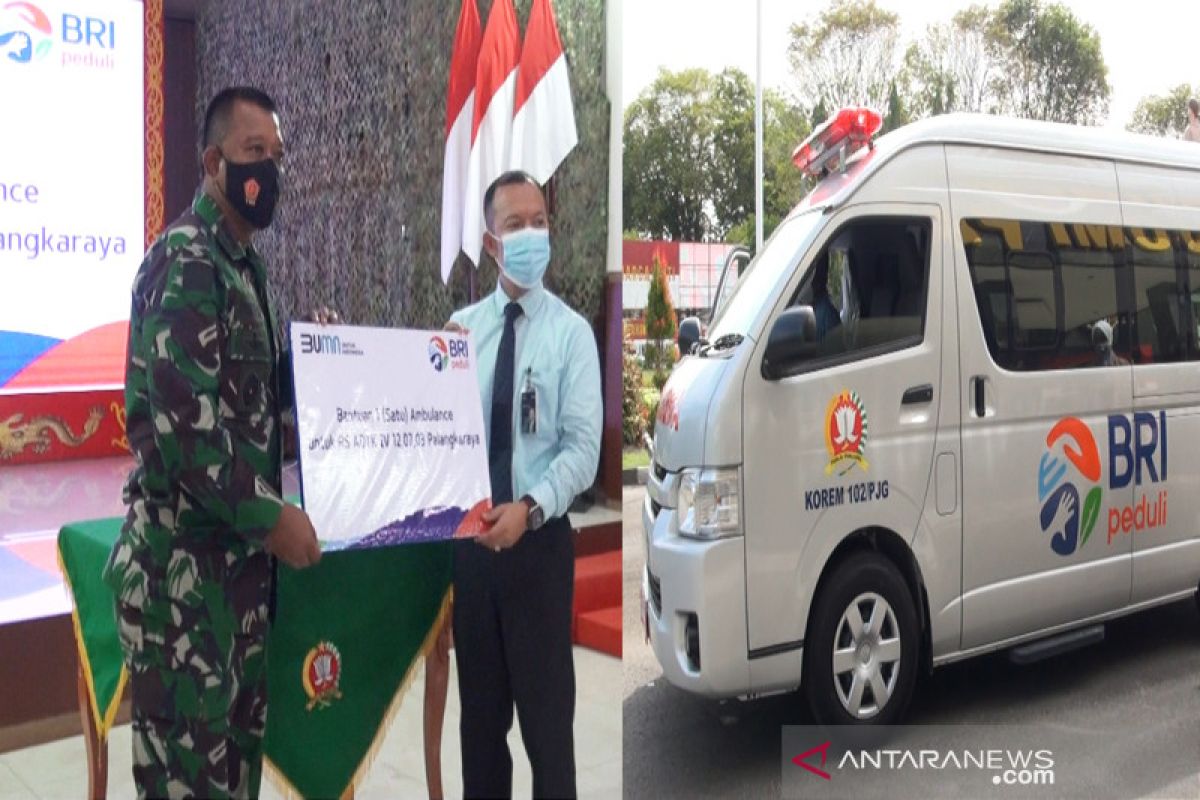 BRI Palangka Raya serahkan mobil ambulans untuk RS TNI AD
