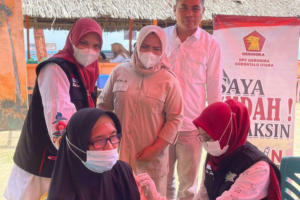 Partai Gerindra gelar vaksinasi COVID-19 di Gorontalo Utara