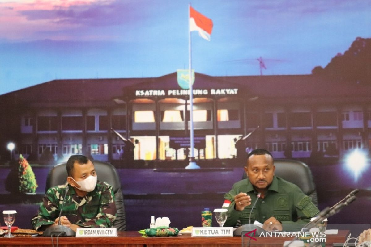 Komisi I DPR kunjungan kerja ke Kodam XVII/Cenderawasih