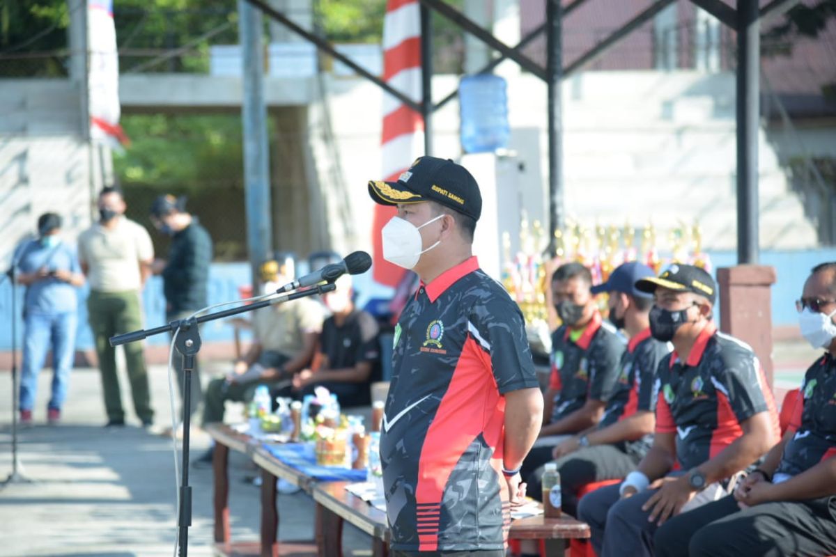 Bupati Sambas buka kejuaraan tenis lapangan Dandim CUP 2021