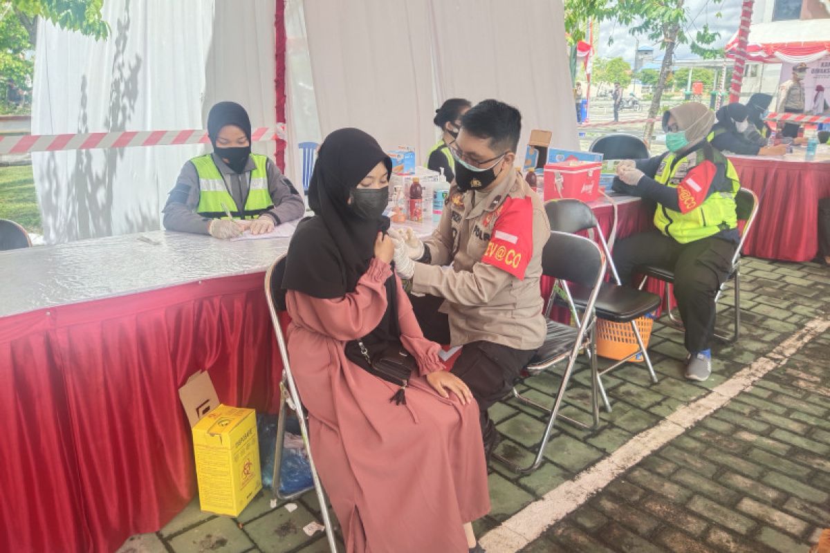 Vaksinasi COVID-19 dosis pertama di Palangka Raya lampaui target